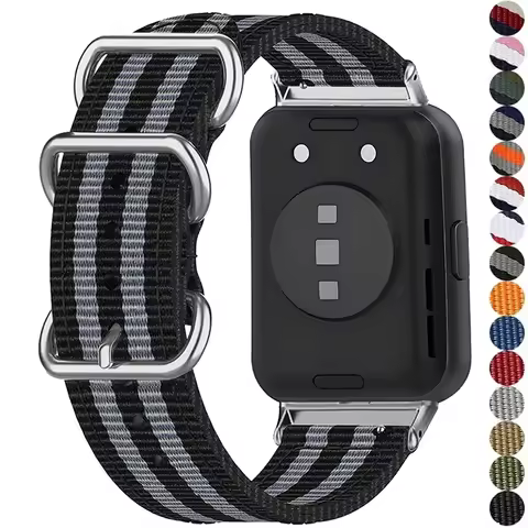 Nylon Loop Strap for Samsung Galaxy Fit 3 Adjustable Elastic Bracelet Watchband for Samsung Galaxy F