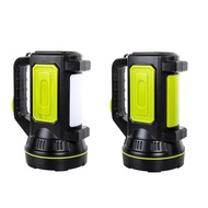 【NEW】Rechargeable 5000mAh LED Flashlight 800 Lumen Portable Search Light for Camping
