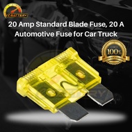 (BIG) 20 Amp Standard Blade Fuse, 20 A Automotive Fuse for Car Truck | Fuse