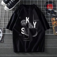 S-5XL SKY TSHIRT WOMAN MAN T SHIRT BAJU PEREMPUAN LELAKI COTTON OVERSIZE PLUS SIZE T SHIRT WOMAN MAN