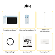 7RYMS Magnetic Phone Selfie Monitor Screen Qshot V2 4K 60fps Wired Recording for Selfie Vlog LiveStr