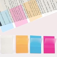 Transparent Sticky Notes-JHXTZ 200 Sheets Waterproof Translucent Color Notepad 2.95 X 1.97 Inches-50