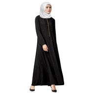 Jubah Muslimah Terkini Perempuan Murah Friendly Abaya Dress Sitara Crystal - Nafisa
