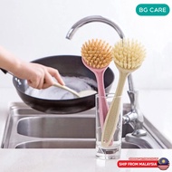 BgCare Kitchen Scrub Brush Sink Bathroom Brushes for Pot Pan Cast Gas Stove Iron Skillet Dishes Cleaning Brushes Plate