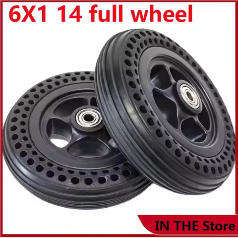 6-inch 6X1 1/4 wheelchair front small accessories star M2 menu inflatable honeycomb solid tire assem