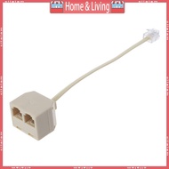 ci 6P4C Rj11 Male to 2 Female Splitter Adapter RJ11 to RJ11 Separator for Phone MAX