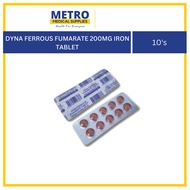 DYNA FERROUS Fumurate Iron Tablet 200MG - 10's