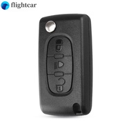 （FT）FOR Citroen C1 C2 C4 Picasso C5 C6 3 BUTTONS KEY FOB REMOTE CASE Light Symbol With Badge CE0536 