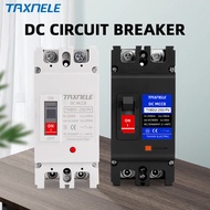 TAXNELE DC MCCB 2P 250A 600V 1000V DC Solar Molded Case Circuit Breaker Overload Protect Solar PV