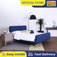 KLSB Marston Queen Modern Bed / Queen Wood / Queen Bed Frame / Bedroom / Katil Kelamin / Katil Kayu / Katil Bilik Tidur