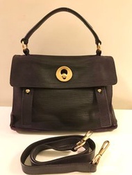 YSL Dark Purple muse bag