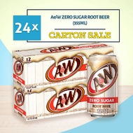 [Bundle of 2 Cartons] A&W Root Beer Zero Sugar 12/12oz (Product of USA) (Exp: 26/02/2026) - ETA: End