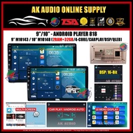 [ 818 2RAM+32GB ] TSA Car Android Player 4-Core/Carplay/DSP/QLED Android 9"/10" Monitor