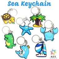 Cute Sea Animal Keychain / Sea Souvenir PVC Keychain / Cute Animal Keychain / Beach Souvenir Animal 