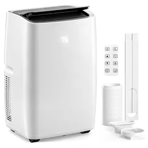 14000 BTU Freestanding Portable AC, Cools 700 Sq.Ft with Dehumidifier & Fan, Custom