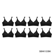 (แพ็ค 8 ชิ้น) Sabina เสื้อชั้นใน รุ่น Soft Collection รหัส SBXK122 สีดำ
