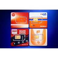 Unifi TuneTalk Umobile Hotlink aero simcard (Registered)