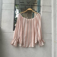 2hand flat shoulder shirt brand F21, size M and L, medium length 44cm, code 310