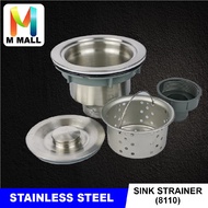 M MALL1-1/2'' 8110 Stainless Steel Waste For Sink / Sink Waste Plug Waste Basket Drain Strainer (2BT