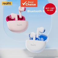 Realfit F2 Headphones TWS HD Calls Bluetooth Earbuds High-Quality Low latency Earphones With AI ENC 