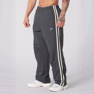 New Men's Fitness Sports Casual Trousers Straight Pants Stripes Training Cycling Shark Pants GYMSHAR