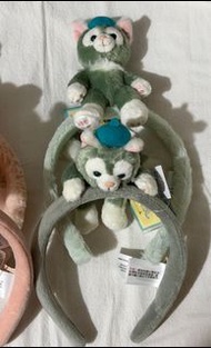 $90/2 香港迪士尼 公仔頭箍 Gelatoni CookieAnn  Linabell Disney Duffy and friends