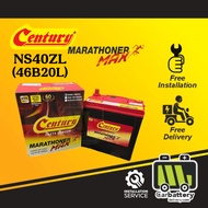 [Installation Provided] Century Marathoner Max NS40 NS40ZL 46B20L Car Battery Bateri Kereta Myvi Bez