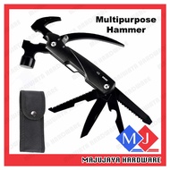 12 in 1 Multitool Hand Tools Hammer Wire Cutter Saw Screwdriver Plier Nail EDC Outdoor Survival Camp