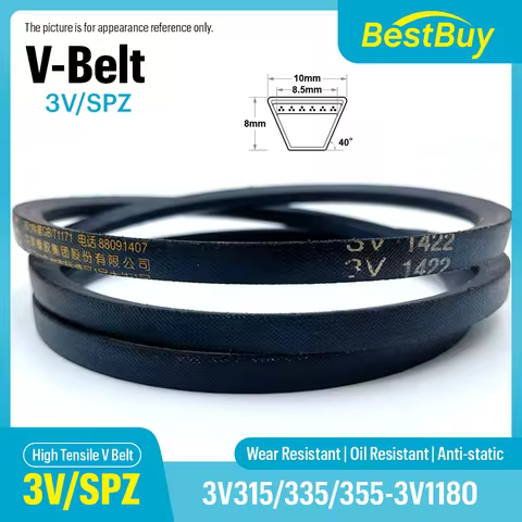 V Belt Narrow Drive CHAOYANG SPZ/3V Narrow V Belt 3V315/335/355/374/400/425/475/500/512/560/600-3V11