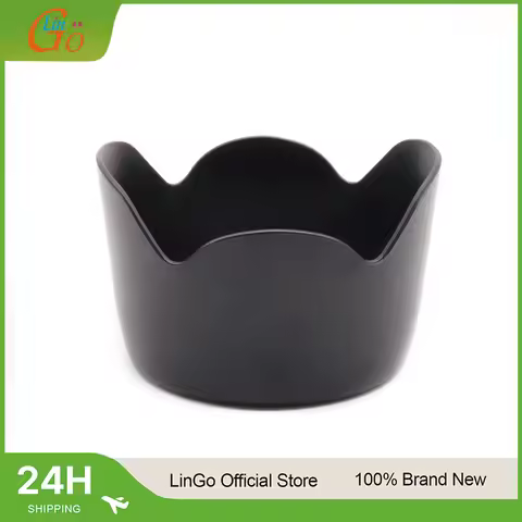 Lin Go ET-60 II Lens Hood For Canon EF 75-300mm F/4-5.6 III EF-S 55-250mm F/4-5.6 Bayonet Mount Lens