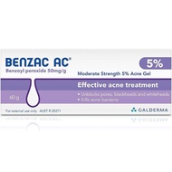 [SPAYLATER] BENZAC AC 2.5% / 5% 60GM ACNE Treatment