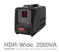 ใหม่ล่าสุด! เครื่องควบคุมแรงดันไฟฟ้า (Stabilizer) ZIRCON รุ่น HDR-WIDE 2000VA (Max.1600W) ป้องกันไฟต