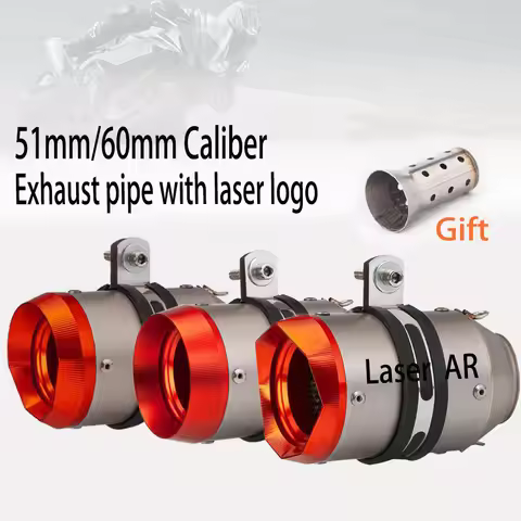 51mm/60mm Universal Moto GP Exhaust Pipe Austin Racing for Yamaha Kawasaki Z900 FZ6 R6 S1000RR Escap