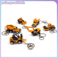 PUCOOL Mini Excavator Keychain Premium Metal Construction Vehicle Pendant Gift for Architect Civil E