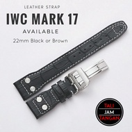 22mm IWC Mark 17 Leather Strap Tali Jam Tangan Kulit Asli IWC