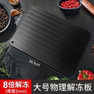 全城熱賣 - （大號35.5*20.8*0.2cm）快速解凍板 牛排化冰器 海鮮解凍盤 鋁合金解凍砧板