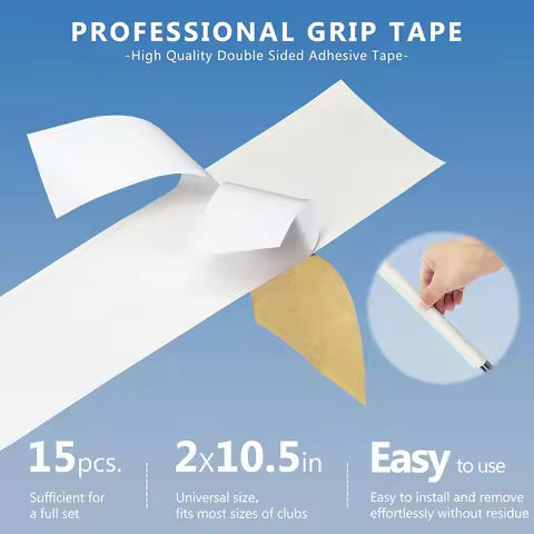 Pro Golf Grip Regripping Kit AGLOSKSN Advanced – Hook Blade, 15 Tapes & Rubber Vise Clamp for Grips