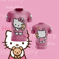 JERSEY HELLO KITTY T SHIRT - 002 (Adult & Kids)