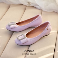 รองเท้าหนังแกะรุ่น Bonita Purple Color (สีม่วง)