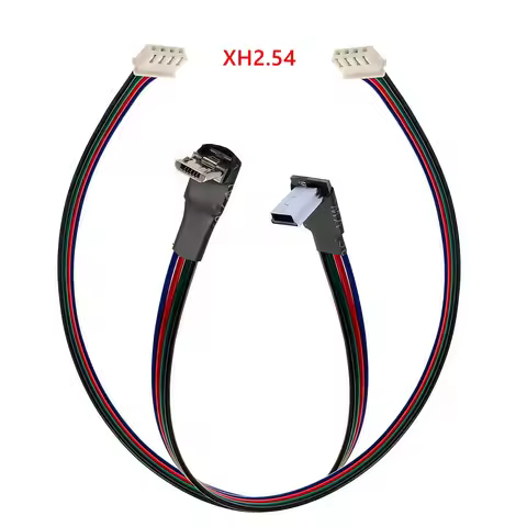 0.3M XH2.54mm-4P Terminal Cable Micro mini USB Type-C Up, Down, Left, Right Bend Data Cable Length 3