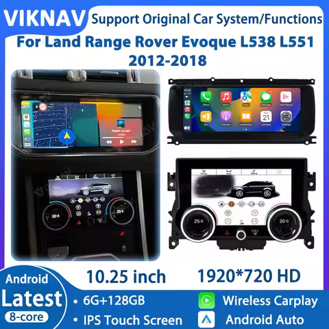 Car Radio Stereo For Range Rover Evoque L551 L538 2012-2018 Wireless Carplay Player Android Auto GPS