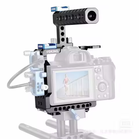 Mcoplus VK-A72K Camera Cage Aluminum Video Camera Rig with Arca Type Base for Sony A9 A7III A7II A7R