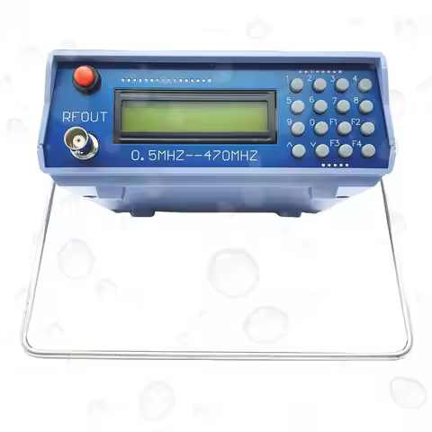 0.5M‑470MHz RF Signal Generator High Accuracy Tester Analog Digital Frequency Meter Tester for FM Wa