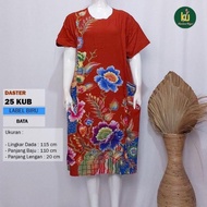 Daster Batik Kencana Ungu Asli Label Biru Original Daster Lengan