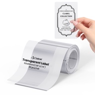 Clabel Transparent Thermal Label 40x30mm for Home & MSME Organizations Thermal Label Sticker