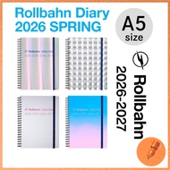 DELFONICS Rollbahn 2026-2027 Metallic A5 Diary Planner March Start