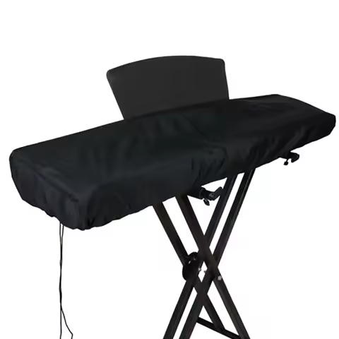 61/88 Keys Electronic Keyboard Digital Piano Dust Cover w/ Adjustable Cord Dustproof Piano Case Acce