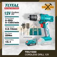 Total 12V Li-ion Cordless Drill With Impact/ Without Impact