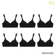 ( แพ็ค 6 ชิ้น ) SABINA BRALESS เสื้อชั้นในไม่มีโครง Seamless Fit รุ่น Perfect Bra รหัส SBXD97202 สีด