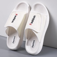 Large Size Mens Sandals Summer Magic Tape Levis Casual Beach Shoes Thick Bottom Anti-slip Slippers C